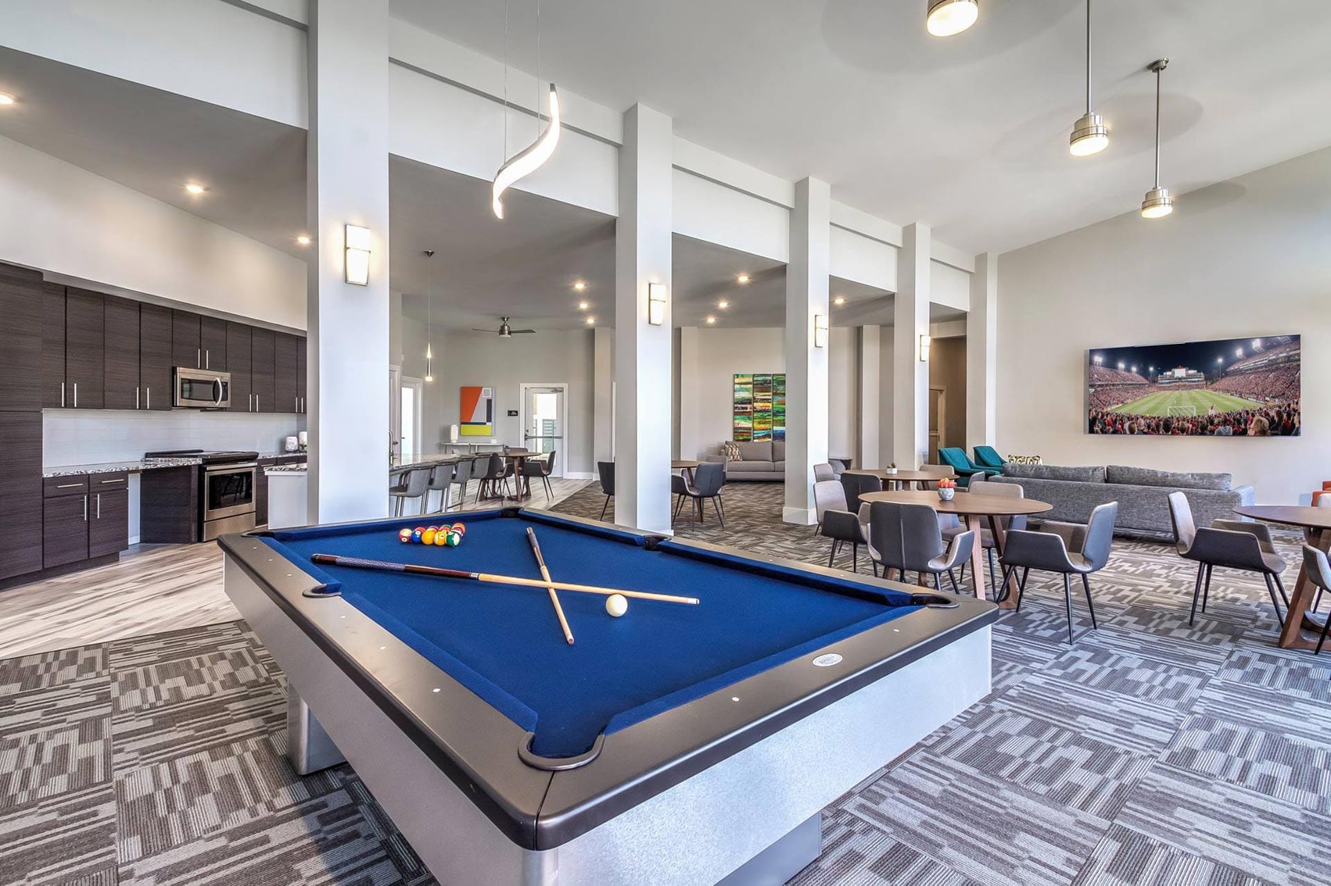 blue-top-billiard-table Palmetto Audio and Video home audio and video and dj services for special events